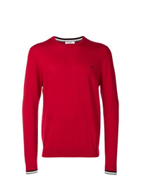 roter Pullover mit einem Rundhalsausschnitt von Sun 68