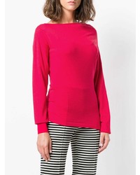 roter Pullover mit einem Rundhalsausschnitt von Pinko