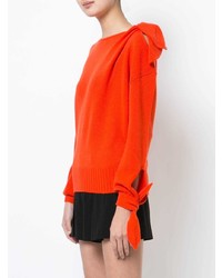 roter Pullover mit einem Rundhalsausschnitt von Derek Lam 10 Crosby