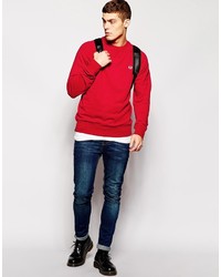 roter Pullover mit einem Rundhalsausschnitt von Fred Perry