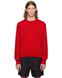 roter Pullover mit einem Rundhalsausschnitt von The Row