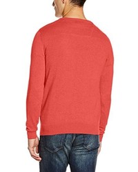 roter Pullover mit einem Rundhalsausschnitt von Tom Tailor