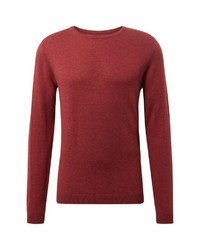 roter Pullover mit einem Rundhalsausschnitt von Tom Tailor