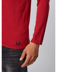 roter Pullover mit einem Rundhalsausschnitt von Tom Tailor Denim