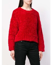 roter Pullover mit einem Rundhalsausschnitt von IRO