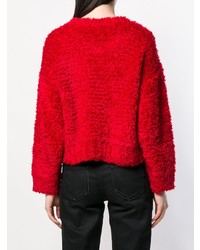 roter Pullover mit einem Rundhalsausschnitt von IRO