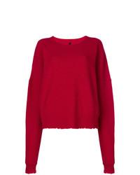 roter Pullover mit einem Rundhalsausschnitt von Unravel Project