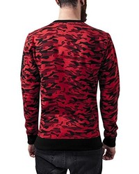 roter Pullover mit einem Rundhalsausschnitt von Urban Classics