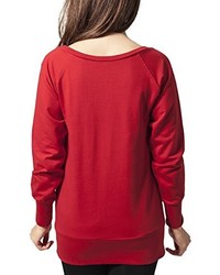 roter Pullover mit einem Rundhalsausschnitt von Urban Classics