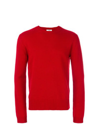 roter Pullover mit einem Rundhalsausschnitt von Valentino
