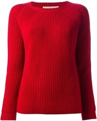 roter Pullover mit einem Rundhalsausschnitt von Vanessa Bruno