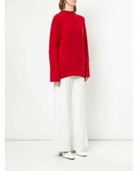 roter Pullover mit einem Rundhalsausschnitt von Ellery