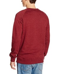 roter Pullover mit einem Rundhalsausschnitt von Volcom