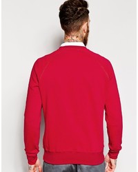roter Pullover mit einem Rundhalsausschnitt von YMC