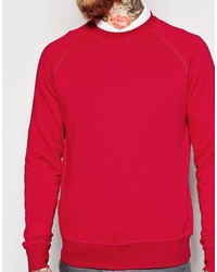 roter Pullover mit einem Rundhalsausschnitt von YMC