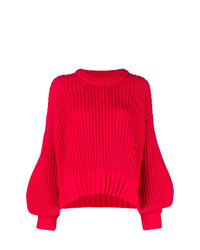 roter Pullover mit einem Rundhalsausschnitt von Zadig & Voltaire