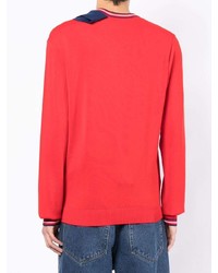 roter Pullover mit einem V-Ausschnitt von Y/Project