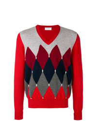 roter Pullover mit einem V-Ausschnitt von Ballantyne