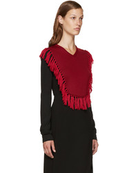 roter Pullover mit einem V-Ausschnitt von Altuzarra