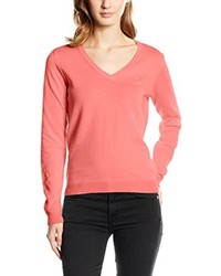 roter Pullover mit einem V-Ausschnitt von GANT