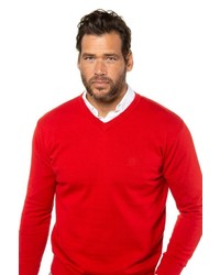 roter Pullover mit einem V-Ausschnitt von JP1880