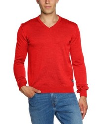 roter Pullover mit einem V-Ausschnitt von Maerz