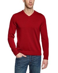 roter Pullover mit einem V-Ausschnitt von Maerz