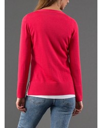 roter Pullover mit einem V-Ausschnitt von MAERZ Muenchen