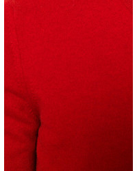 roter Pullover mit einem V-Ausschnitt von Pringle