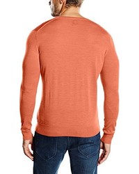 roter Pullover mit einem V-Ausschnitt von Pedro del Hierro