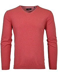 roter Pullover mit einem V-Ausschnitt von RAGMAN