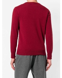 roter Pullover mit einem V-Ausschnitt von Ballantyne