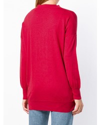 roter Pullover mit einem V-Ausschnitt von Snobby Sheep