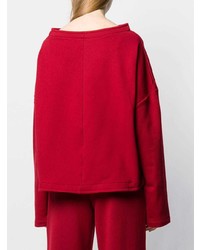 roter Pullover mit einer Kapuze von Marni