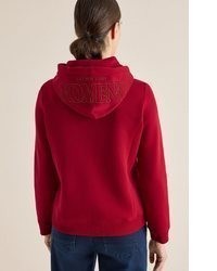 roter Pullover mit einer Kapuze von Cecil