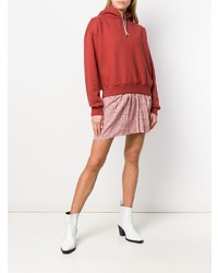 roter Pullover mit einer Kapuze von Eckhaus Latta