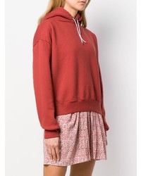 roter Pullover mit einer Kapuze von Eckhaus Latta