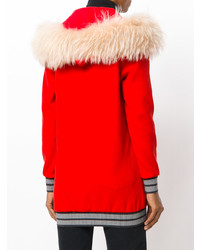 roter Pullover mit einer Kapuze von Mr & Mrs Italy