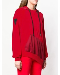 roter Pullover mit einer Kapuze von NO KA 'OI