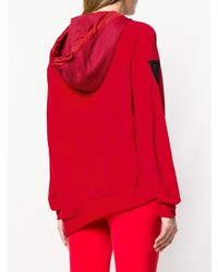 roter Pullover mit einer Kapuze von NO KA 'OI