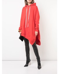 roter Pullover mit einer Kapuze von Unravel Project