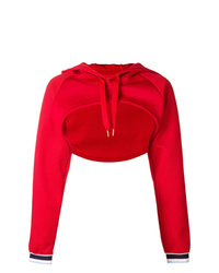 roter Pullover mit einer Kapuze von Puma