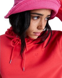 roter Pullover mit einer Kapuze von Roxy