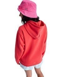 roter Pullover mit einer Kapuze von Roxy