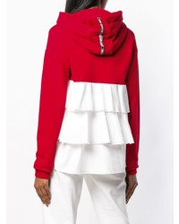 roter Pullover mit einer Kapuze von Karl Lagerfeld