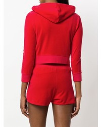 roter Pullover mit einer Kapuze von Juicy Couture