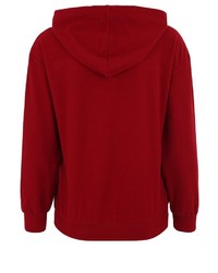roter Pullover mit einer Kapuze von VESTINO