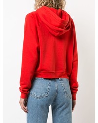 roter Pullover mit einer Kapuze von RE/DONE