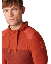 roter Pullover mit einer weiten Rollkragen von Tom Tailor