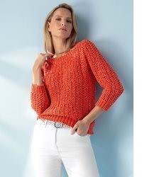roter Pullover von Heine